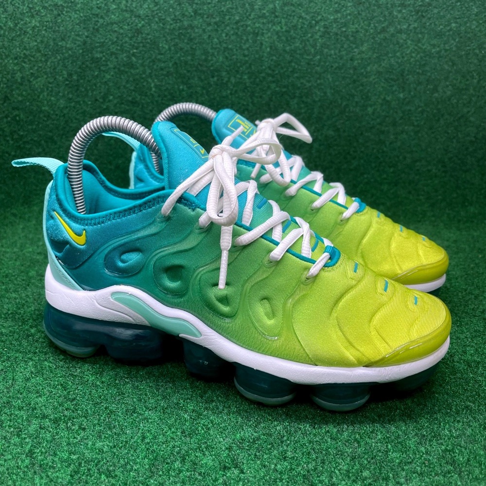 Nike Air Vapormax Plus Gradient Lime Blue Running Shoes Womens US 6.5 CI9900-300